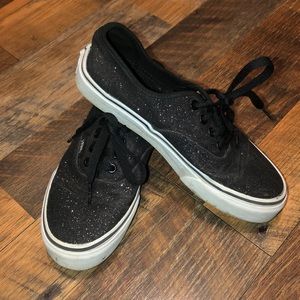 Girls glittery Vans size 3